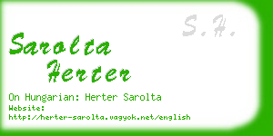 sarolta herter business card